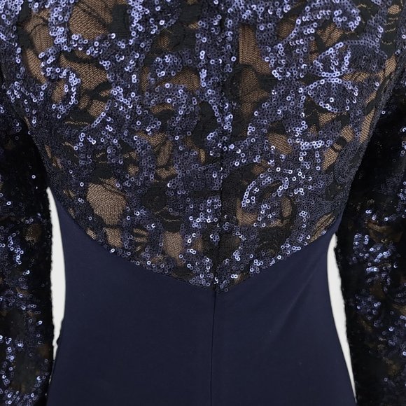 Lauren Ralph Lauren Blue Sequin Cocktail Dress - Picture 6 of 10